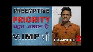 Pre-emptive Priority Scheduling Algorithm with Example | Operating  System