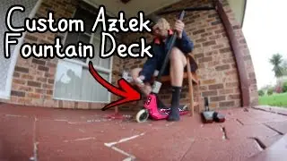 Custom Aztek Fountain Scooter Deck