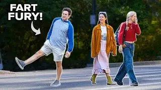 FUNNY Fart Prank in NYC! DODGING DANGER!