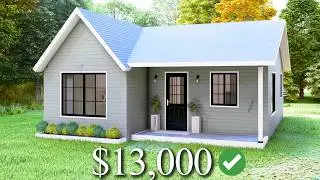 (8x10 Meters) Modern Small House Design | 2 Bedrooms Cabin House Tour | Tiny House Living