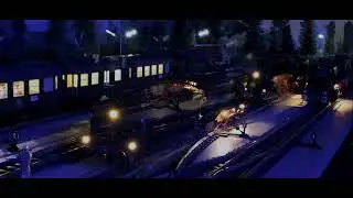 Tischbahn  spur1 - scalo merci -  Steam in the night