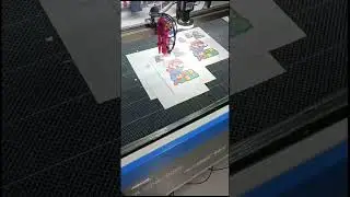 CCD Camera SV300 CO2 laser cutting machine 100watt #lasercutting #cortelaser #maquinalaser