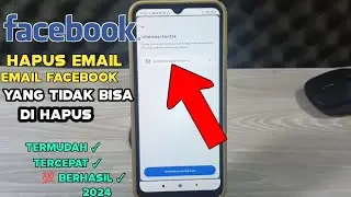 cara menghapus email di Facebook yang tidak bisa di hapus 2024
