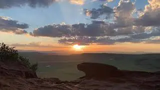 Sun setting timelapse from Holkrans in Rosendal (1 January 2020)