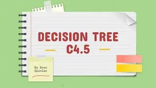 C4.5 Decision Tree algorithm