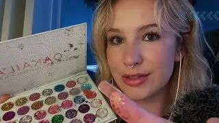 ASMR Triggers | Spit painting & touching your face 🎨