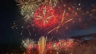 Fireworks Display In The Sky At Night