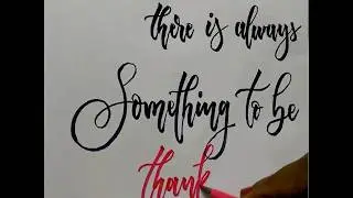 Simple Calligraphy by Pentel Touch Sign Pen
