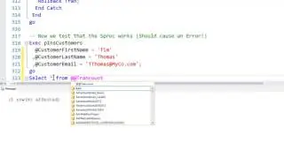 Stored Procedures-05 Stored Procedures With Error Handling
