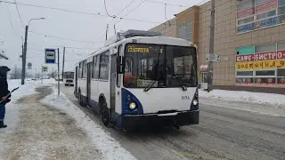 Троллейбус, маршрут №26 ВЗТМ-5284.02 б.1976 (24.02.2021) Санкт-Петербург