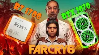 Ryzen 7 1700 + RTX 2070 in 2024 | Far Cry 6 | 1080p ultra | RTX ON/OF | FidelityFX ON/OF
