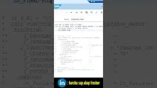 HOW TO DUPLICATE LINES IN ABAP? CTRL+D=DUPLICATE #abap #abaptutorial #saplearnercommunity