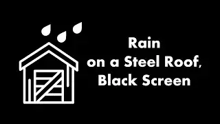 🔴 Rain on a Steel Roof, Black Screen 🌧️⬛ • Live 24/7 • No mid-roll ads