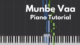 Munbe Vaa - Piano Tutorial by Rejo Abraham Mathew | Sillunu Oru Kaadhal | AR Rahman