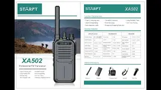 XA502：The Ultimate Tough Walkie-Talkie with PC+ABS Durability!