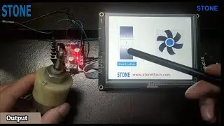 Motor speed controller using TFT Display(Stone-HMI)
