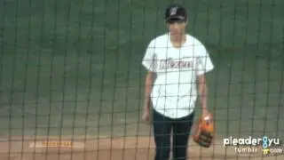 [Fancam] 110525 L in Baseball League Opening 'Nexen VS KIA'