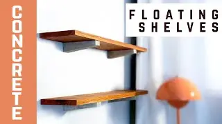 How to Make Concrete Wall Brackets that Gives Floating Shelf Effect