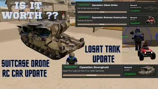 Losat Tank Suitcase Drone and RC Car Update in War Tycoon Roblox
