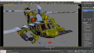 helicopter crash in 3ds max with tyflow