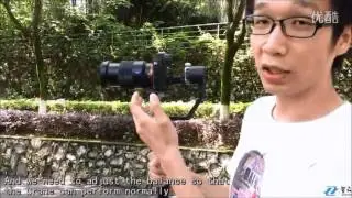 Newest Zhiyun Crane DSLR/ Mirrorless 3 Axis Handheld Gimbal 360 motors degree Test Video