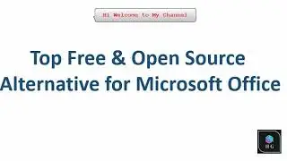 Microsoft Office Alternative (Libre Office, Free Office, WPS Office)