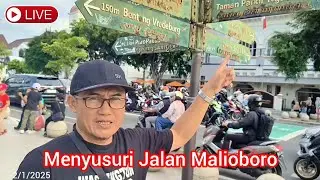 Rame Pol‼️Menyusuri Jalan Malioboro di Hari Libur Sekolah 2 Januari 2025 [Live]