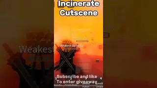 Incinerate Cutscene #roblox #thestongestbattlegrounds #saitamabattlegrounds #shorts