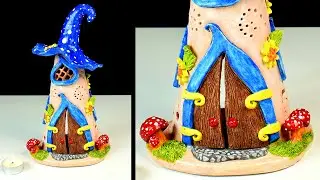 Make your own Mushroom House with Paper Clay 🍄