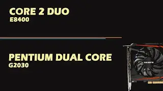 CORE 2 DUO vs PENTIUM DUAL CORE