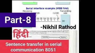 Sentence transfer in serial communication||Data transfer program for serial communication in 8051