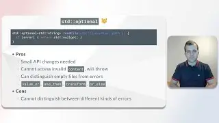 Error reporting in C++ - Optional values (5/13)