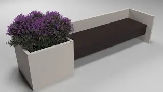 3ds max street modern bench modeling tutorial part 02