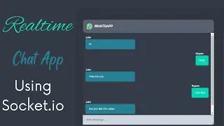 Real Time Chat App using Node Js and Socket io #web #website #javascript