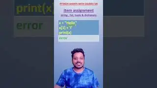 Item assignment in python data types | Computer Science  | Python class 11th and 12th