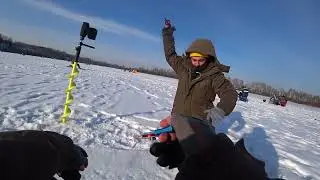 Tip-ups. FIRST ICE 2025. Winter fishing for pike and perch!