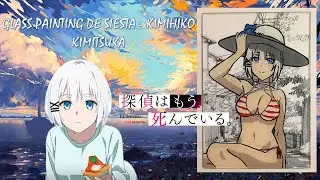 ¡PINTE UN VIDRIO DE SIESTA - SAKI MIYASHITA ! | GLASS PAINTING DE SIESTA