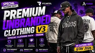Premium Unbranded Clothing FiveM V2 |FiveM Clothing Pack Roleplay Pack | RP Clothing Pack GTAV 2026