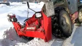 Вытаскиваем застрявший погрузчик MANITOU MT1840