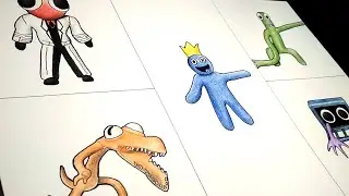Rainbow Friends - Рисуем радужных друзей от Roblox