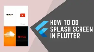 SPLASH SCREEN IN FLUTTER APP DEVELOPMENT || FLUTTER WITH JOOKATE