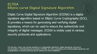 ECDSA - Elliptic-curve Digital Signature Algorithm