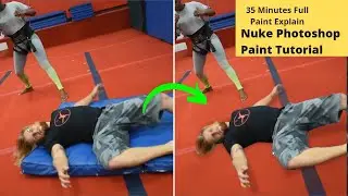 Nuke Photoshop Paint Tutorial | Fake Shadow | Camera Track | Clean Plate || Production Level Work