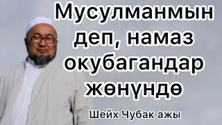Шейх Чубак ажы: Мусулманмын деп, намаз окубай жүргөндөргө насаат