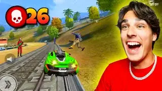 INSANE Car ONLY 26 Kill Win - Free Fire English Gameplay