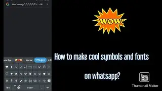 How to set cool fonts and symbols on any Keyboard?