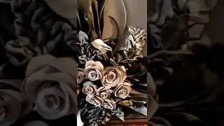 Панно из натуральной кожи. Триптих
