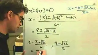 Solving Quadratic Equations (5 of 5) The formula