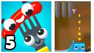 Fork N Sausage Walkthrough Gameplay Android IOS | RC PLAYERZ #5