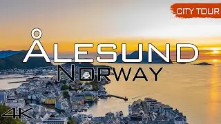 Ålesund, Norway - City Tour & Drone, 4k